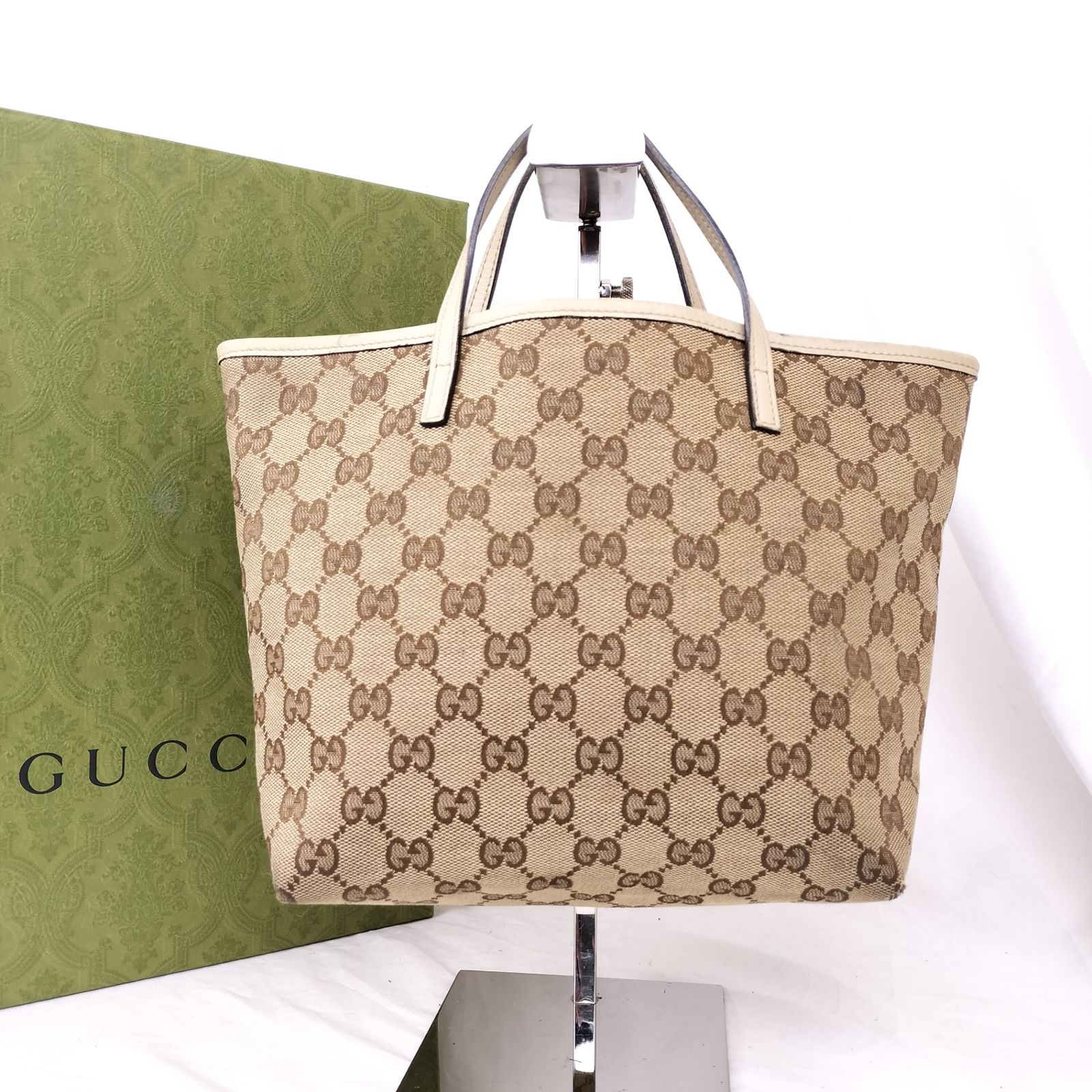 遊び心溢れる可愛らしさ✨】 GUCCI グッチ ミニトートバッグ チルドレンズ GGキャンバス ZOOシリーズ パパガッロ オウム 鳥 親子で楽しめる  ベージュ - メルカリ