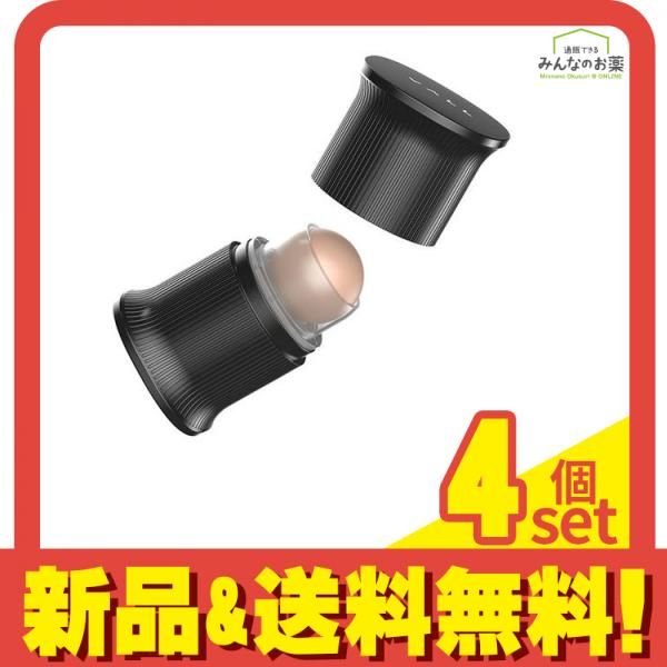 VALL 油とりボール 転がす油とり紙 1個入 (ブラック) 4個セット まとめ売り