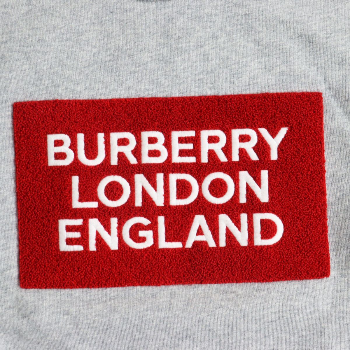 美品○BURBERRY LONDON ENGLAND バーバリー 8021431 パイルロゴ プル  