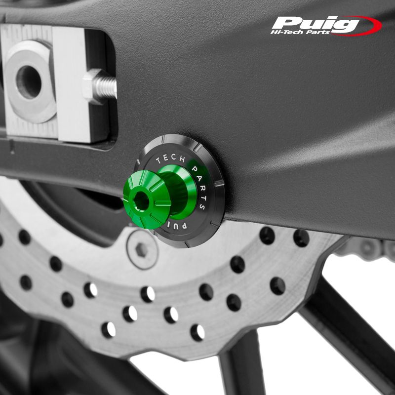 だいくん専用 Puig 9259V SPOOL SLIDER PRO M8 [GREEN] 汎用 プーチ スタンドフック