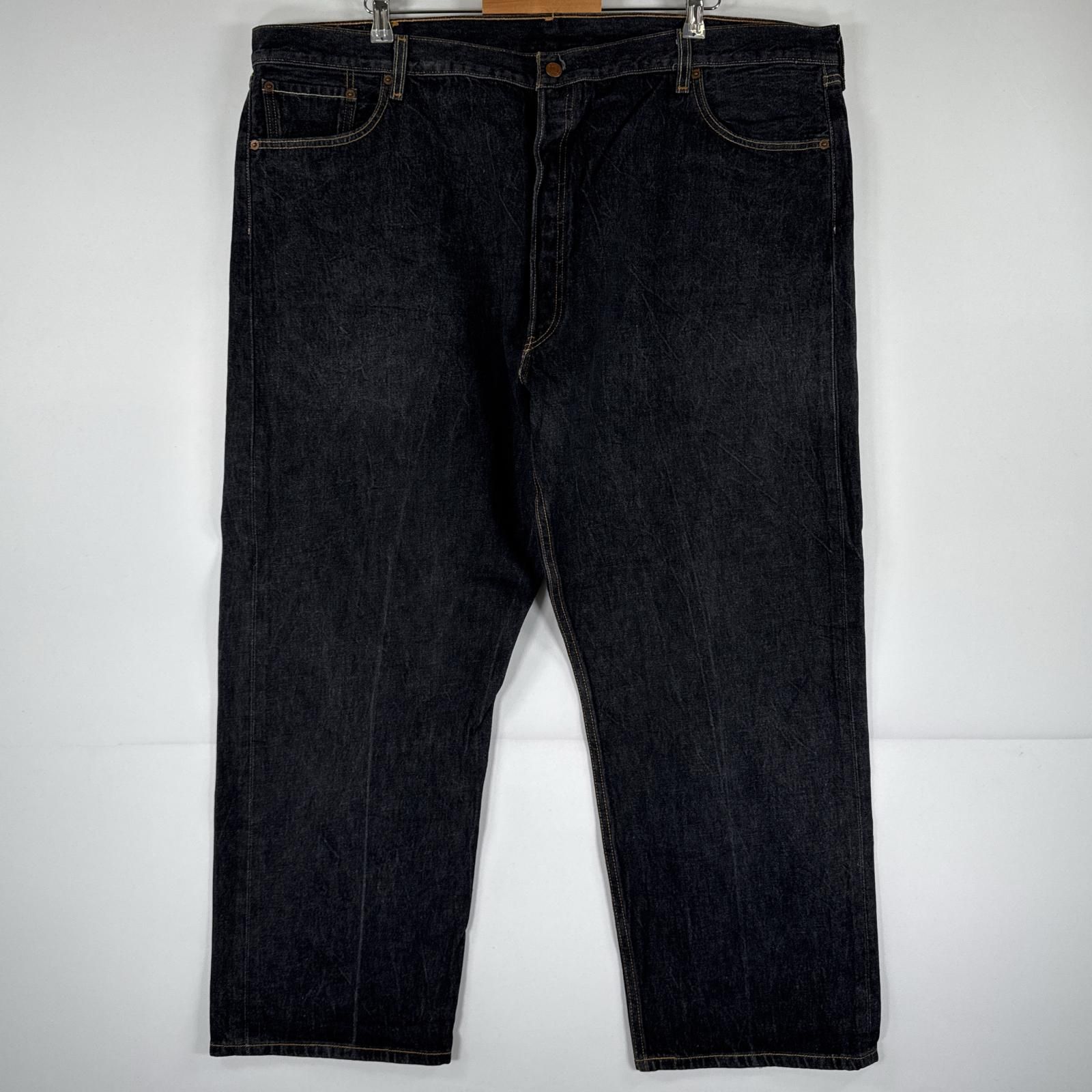 古着 リーバイス Levi's デニムパンツ 501xx ジーパン ストレート 大きいサイズ ボタンフライ ジーンズ ビッグサイズ w50 L30  ブラック メンズ