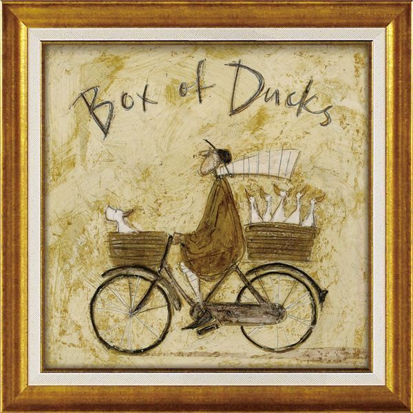 ユーパワー サム トフト Gel加工 アートフレーム Mサイズ アヒル ボックス