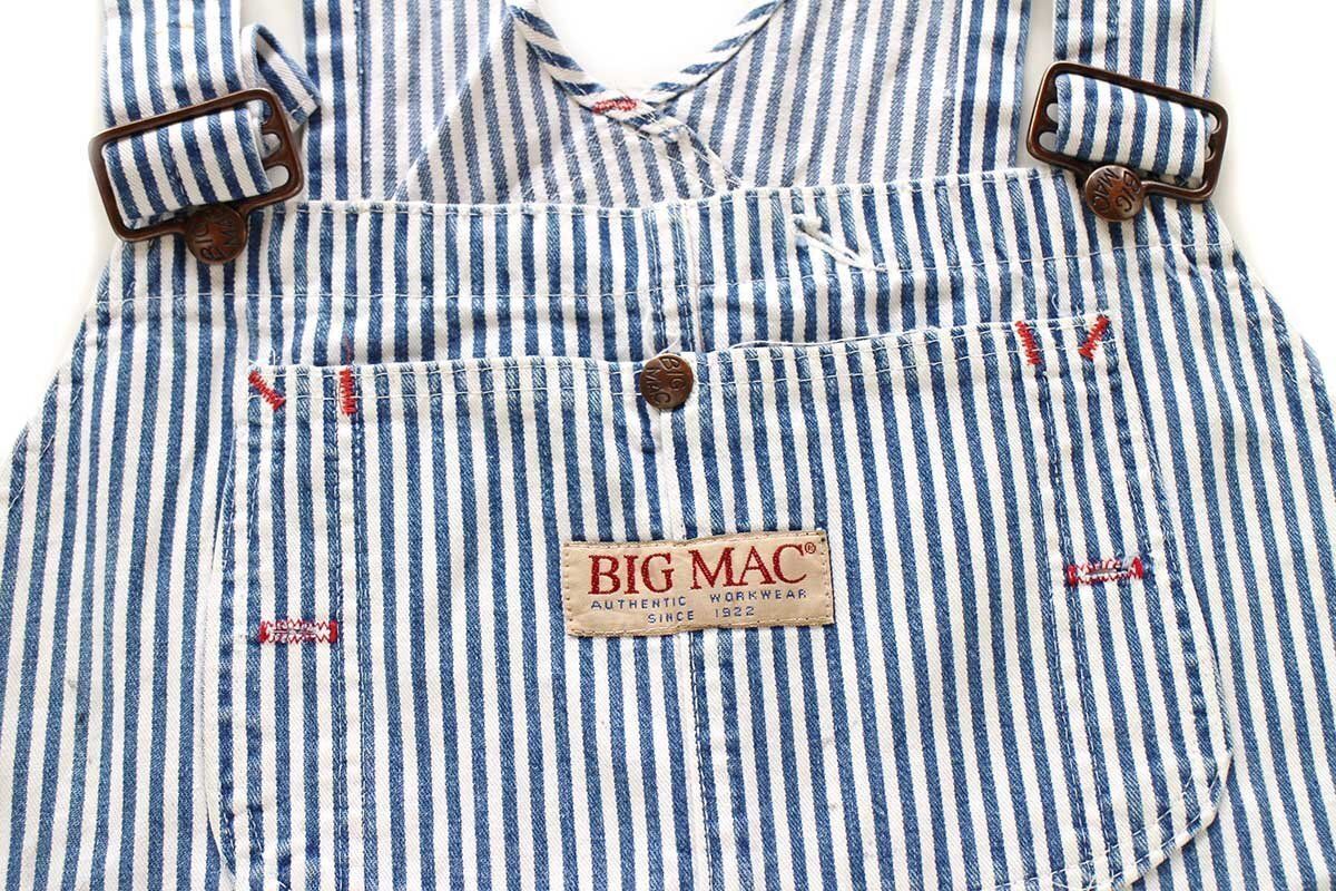 BIG MAC ストライプオーバーオール アメリカ製ビンテージ 70s USA製 JCPenney BIGMACビッグマック ヒッコリー ストライプ