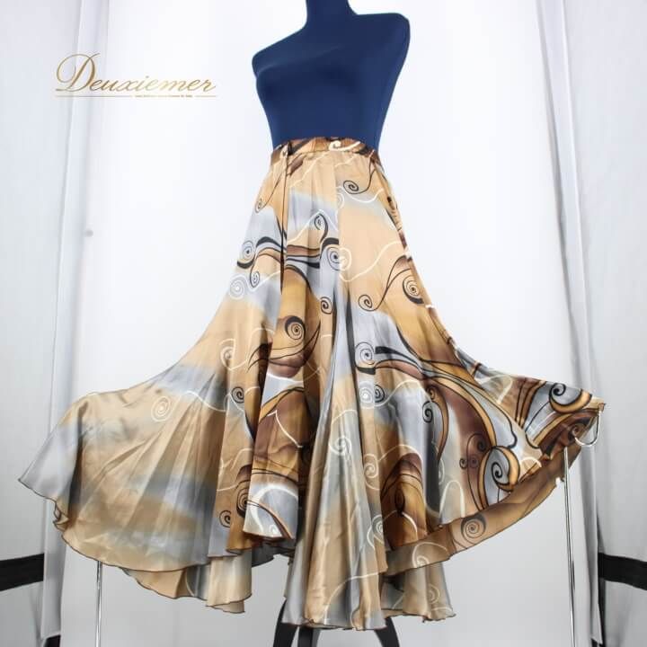 JOAN 柄トップス 社交ダンス カラオケ 発表会 パーティ M JOAN 肩