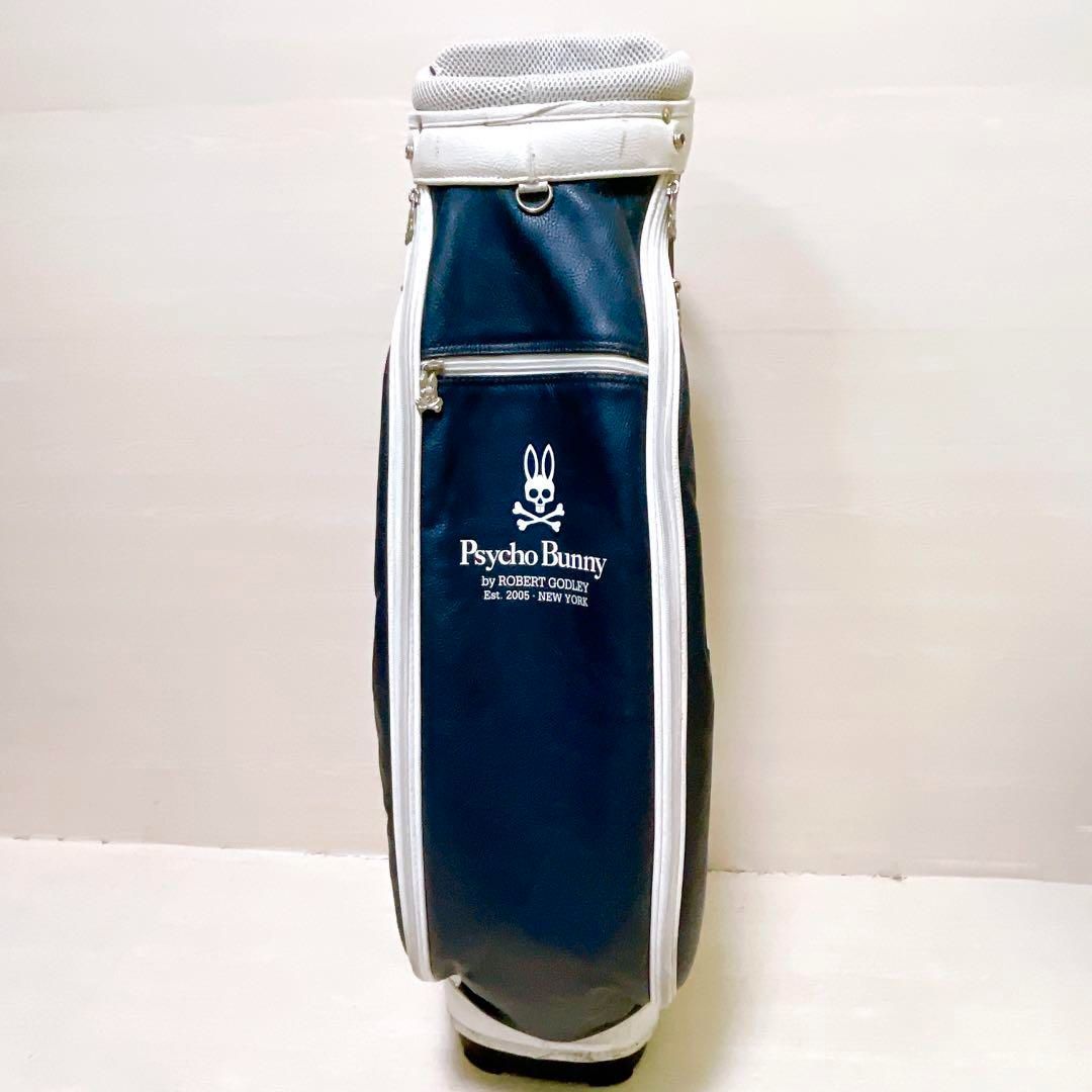 サイコバニー キャディバッグ ゴルフバッグ 9.5型 6分割 ネイビー