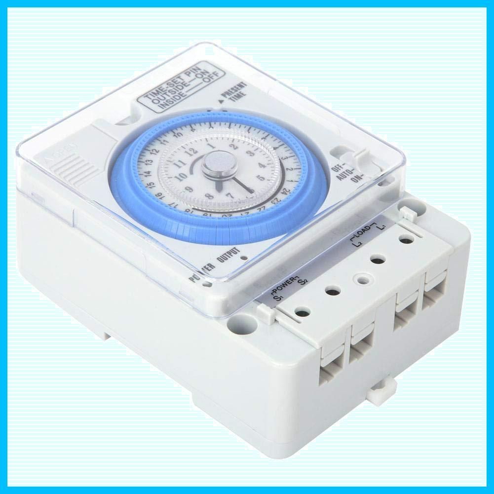 新着商品 Sixrun タイムスイッチリレープログラム な24時間AC220V 10Aタイムスイッチ手動|自動機械式タイマースイッチ ライトDIY用電気機器家庭用