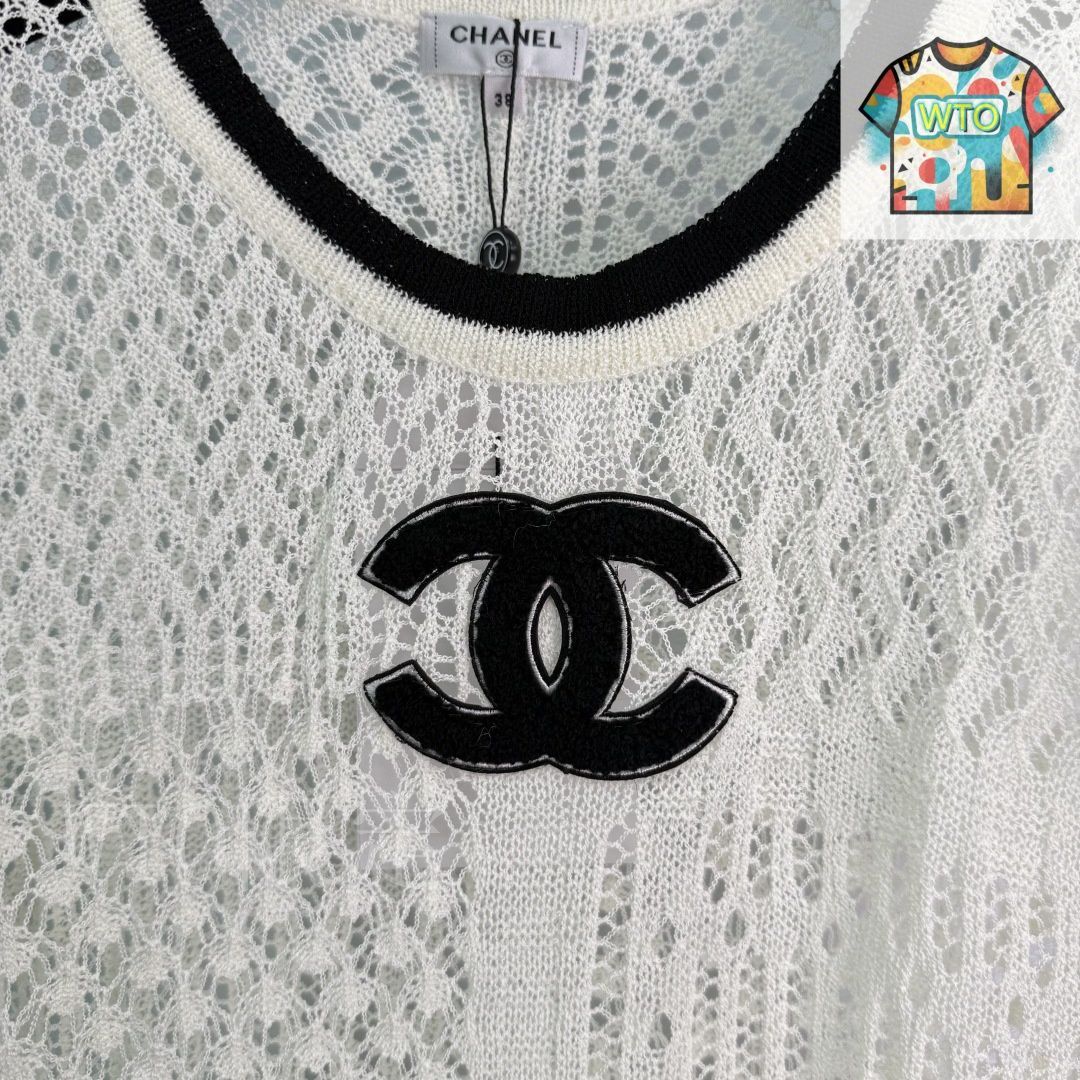 ★夏コーデのアクセントに★CHANEL ベスト ベスト - ラムスキン & コットン、ホワイト — ファッション