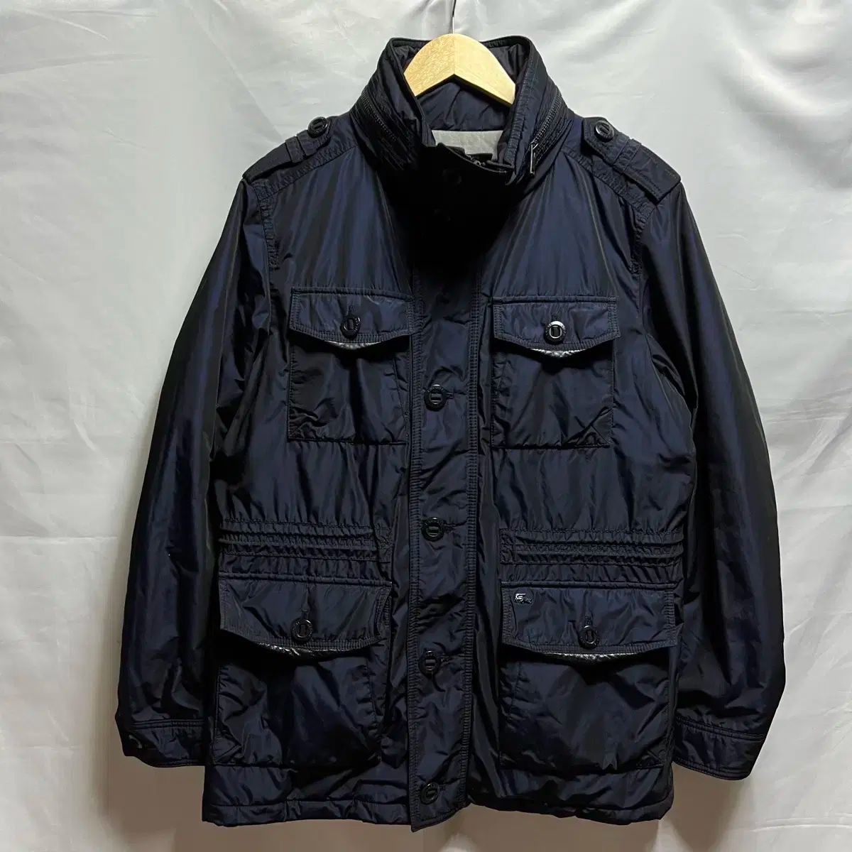 純正品/ 105 LACOSTE(ラコステ) ネイビー ポケット ジャケット