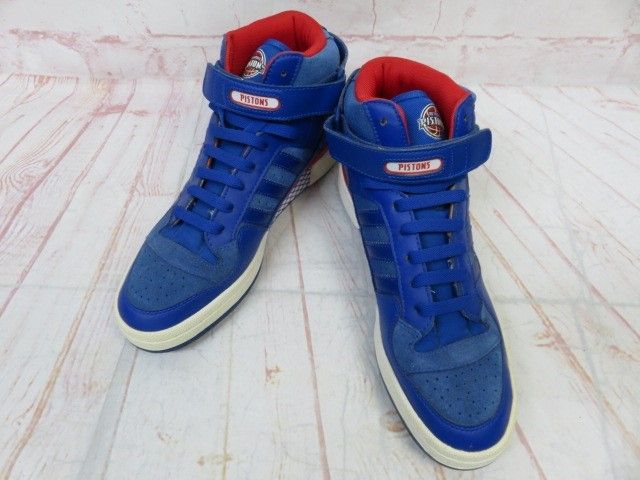 【中古】adidas ｱﾃﾞｨﾀﾞｽ ｽﾆｰｶｰ FORUM MID NBA PISTONS 060125 ﾌﾞﾙｰ 28.0cm 991804612