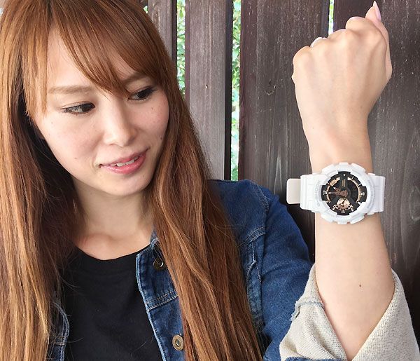 恋人たちのGショックペア G-SHOCK BABY-G ペアウォッチ ペア腕時計 カシオ 2本セット  アナデジ GA-110RG-7AJF BGA-250-1AJF お揃い プレゼント   ラッピング無料 新品 メッセージカード手書きします