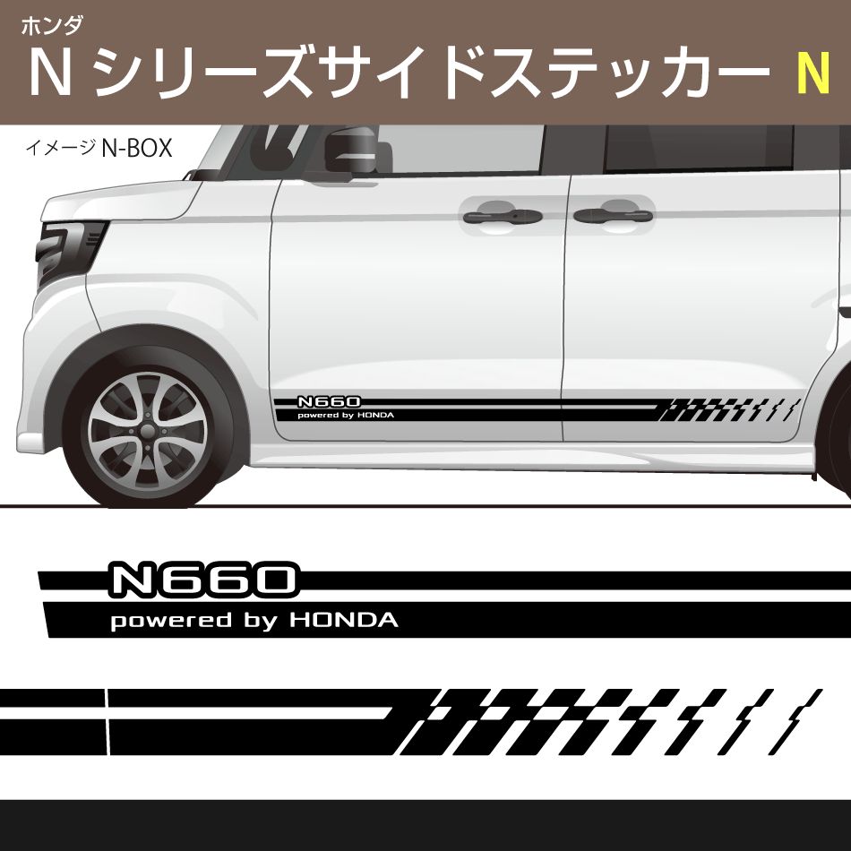 ホンダNシリーズ サイドステッカー N N-ONE N-BOX N-WGN N-VAN