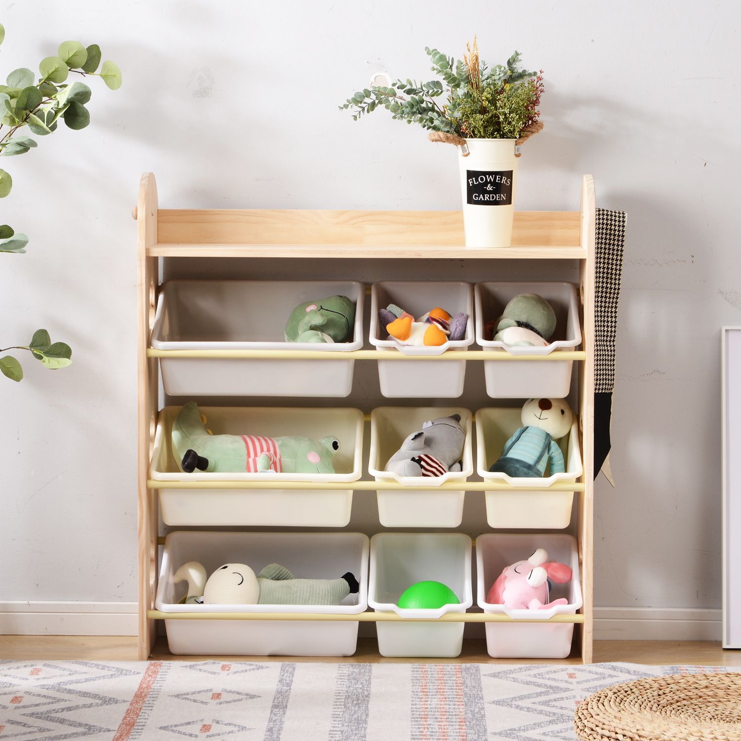 子ども用家具 バスケット付き