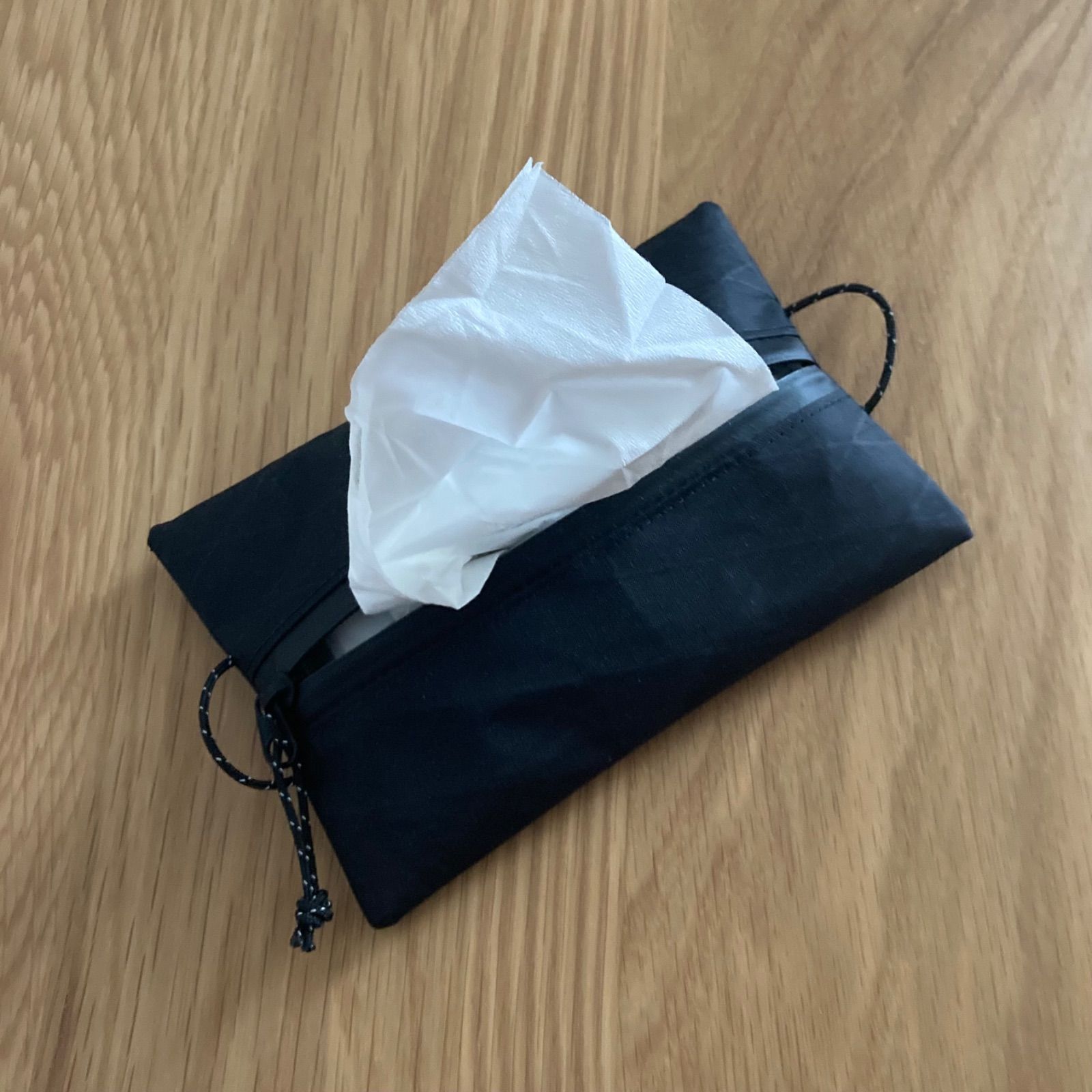 防水ポケットティッシュケース（外ポケットつき）X-Pac ブラック