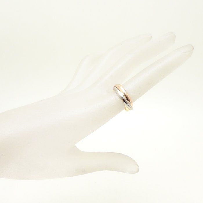 CARTIER カルティエ トリニティ リング 指輪 #52 12号 3連 K18