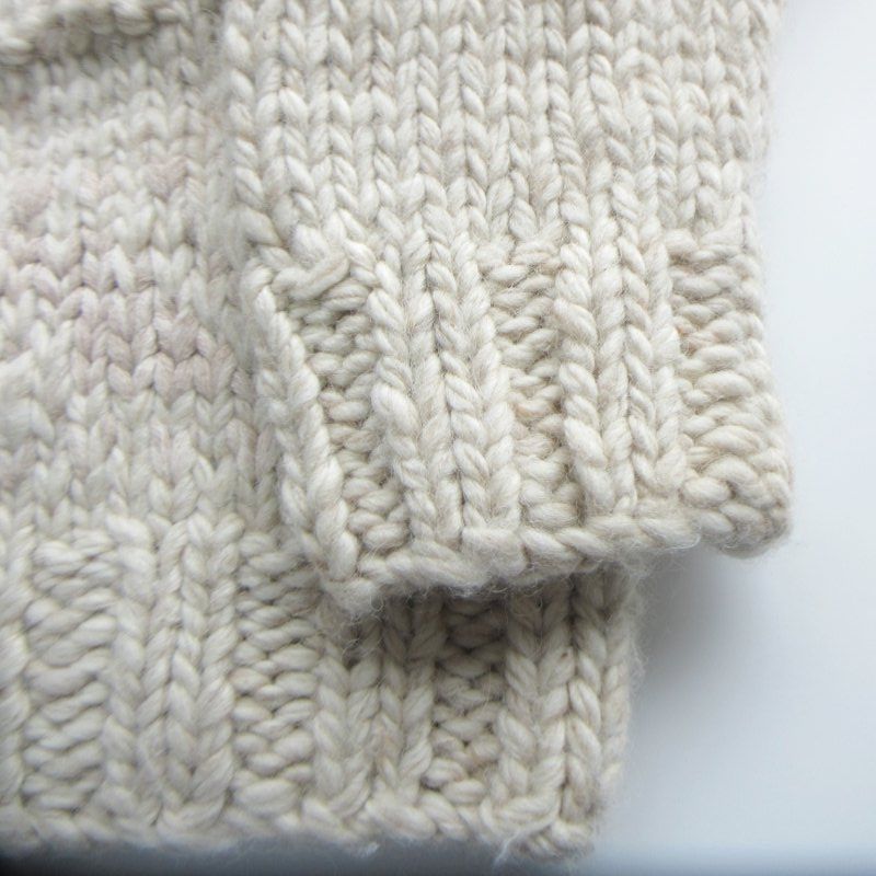 【pas de calais】麻混ガウチョ✴︎ベージュ✴︎美品 メランジュ テーラードジャケット 大きいサイズ ウール/シルク混