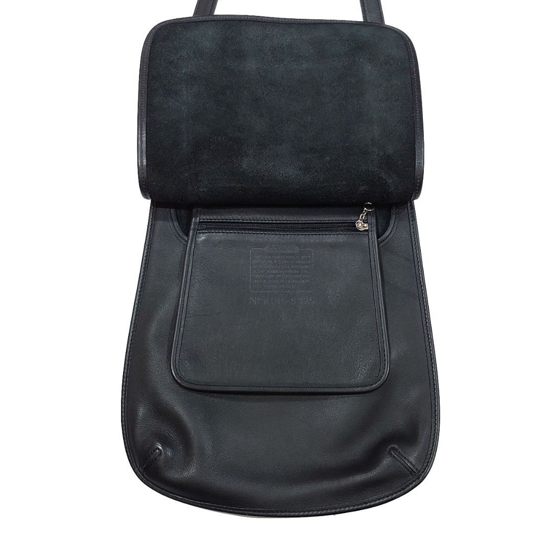 【馬場髙田】OLD COACH ブラックレザー メッセンジャーバッグ COACH コーチ オールドコーチ クロスボディ メッセンジャー