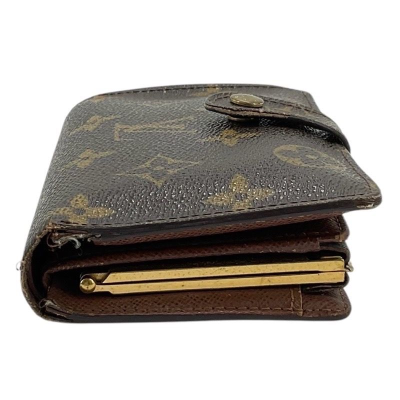 ☆LOUIS VUITTON☆ 二つ折り財布 モノグラム ブラウン レザー Louis