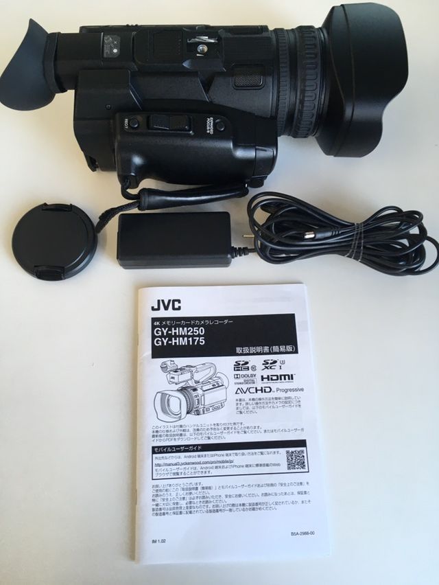 📹✨【訳アリ！】JVC GY-HM175 4Kメモリーカードカメラレコーダー②✨📹ハンドルユニットなし