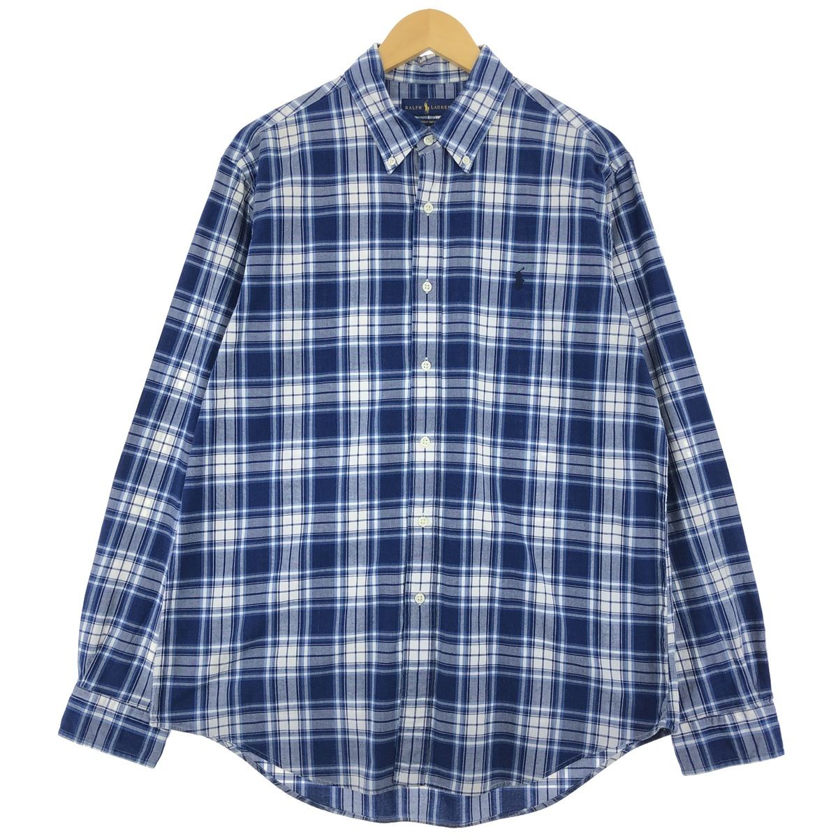 古着 ラルフローレン Ralph Lauren 長袖 ボタンダウンチェックシャツ メンズL相当/eaa471618