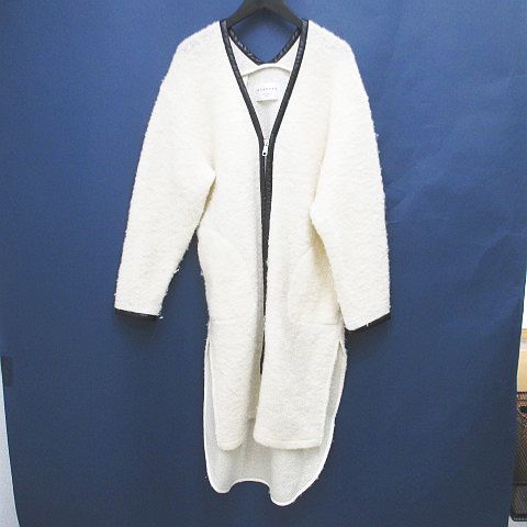 マカフィー MACPHEE トゥモローランド ノーカラーコート ニット  