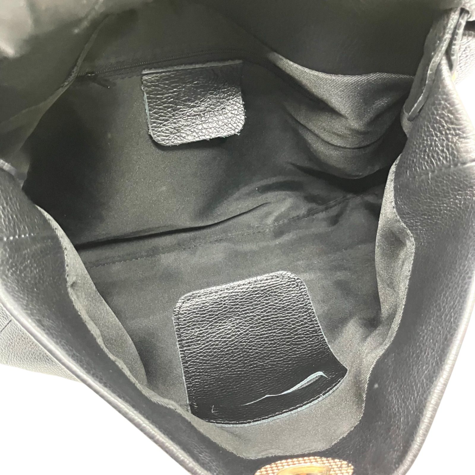 ASHELEN ハンドバッグ 2way ターンロック レザー 黒 1364 ASHELEN ハンドバッグ 2way ターンロック レザー 黒 1364 - メルカリ