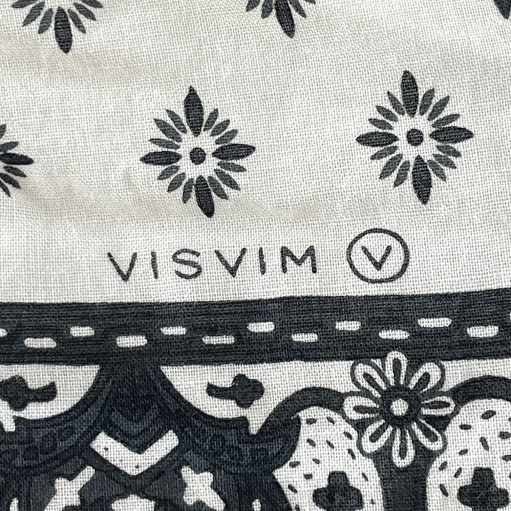 VISVIM ビズビム ホワイト bandana down muffler - ユーズドセレクト