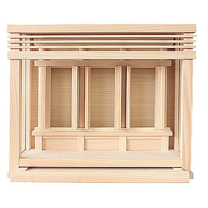 神棚の里 三社箱宮 神楽ミニ 引出し付き モダン神棚 壁掛け