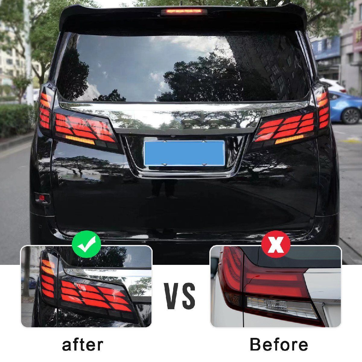 トヨタ アルファード ヴェルファイア AH30 2015- LEDテールライト アッセンブリー