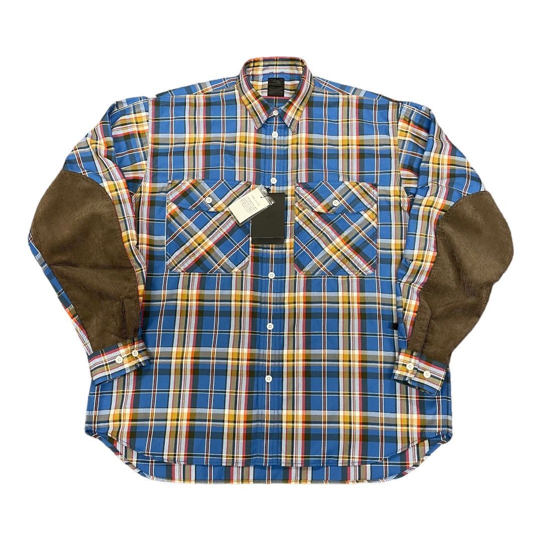 DAIWA PIER39 22AW TECH ELBOW PATCH WORK SHIRTS FLANNEL PLAIDS BE