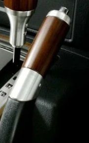 純正 パジェロ V80 90 PAJERO サイドブレーキレバーグリップ サイドブレーキグリップ 木目調 V83|V88|V93|V98