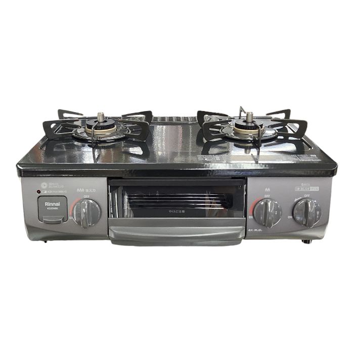 ガステーブル ガスコンロリンナイ都市ガス KG35NBKL(13A) 左強火力