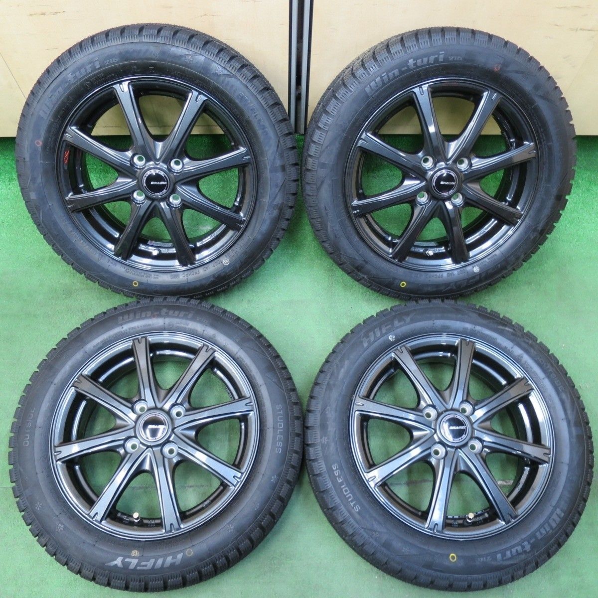 ウグイス 未使用！23年☆スタッドレス 155/65R14 ハイフライ Win-turi 216