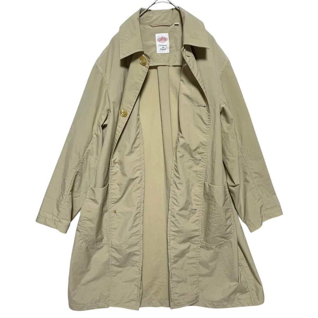 美品 DANTON ダントン ナイロン ステンカラーコート ベージュ36 美品 DANTON ダントン ナイロン ステンカラーコート ベージュ36 DANTON
