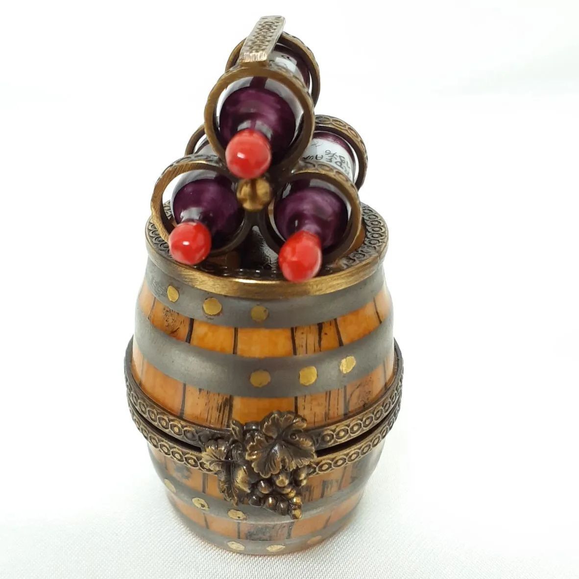 リモージュボックス ワイン樽　Wine Barrel 葡萄　ピルケース 小物入れ リモージュボックス ワイン樽 Wine Barrel 葡萄 ピルケース 小物入れ