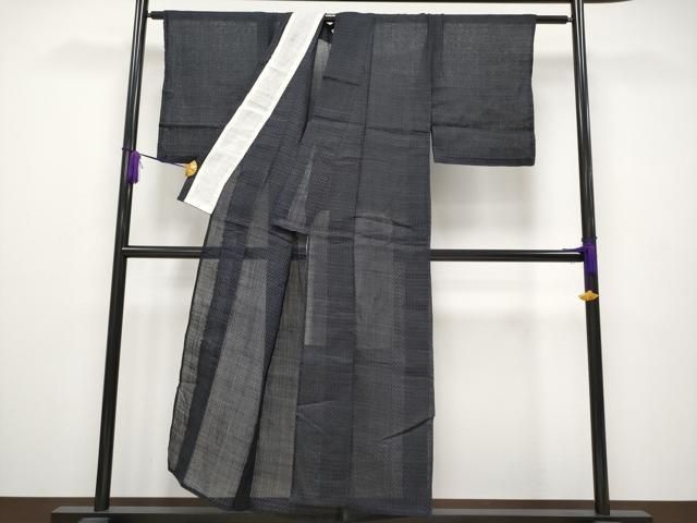 平和屋本店■極上　夏物　重要無形文化財　本場宮古上布　苧麻　霞文　逸品　DZAA2206kh4 平和屋本店＊極上 夏物 重要無形文化財 本場宮古上布 苧麻 菱