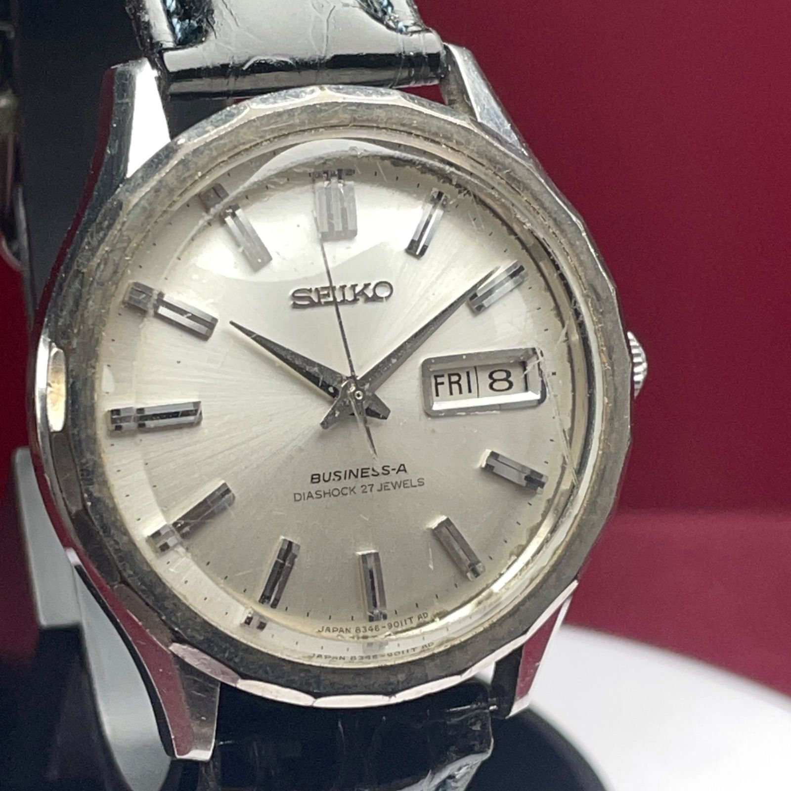 1961年製 SEIKO BUSINESS-A ビジネスエース 自動巻 ヴィンテージ アンティーク 稼働品 デイデイト セイコー