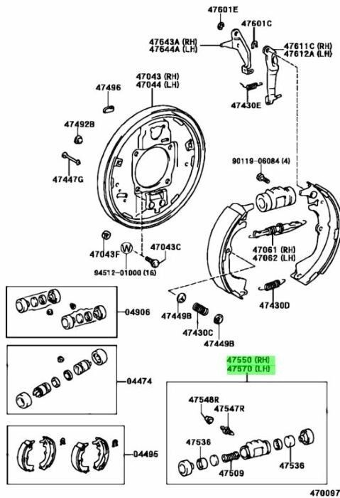 トヨタ ランドクルーザー バン リヤホイールブレーキ シリンダ LAND CRUISER VAN Cylinder Rear Wheel Brake 1984 11 - 1987 08 12HT 13BT
