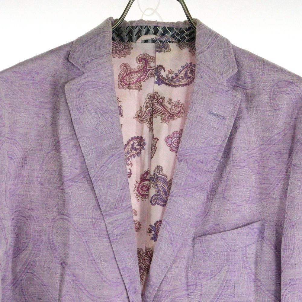 ETRO エトロ New Jursey 裏地総柄 テーラードジャケット 50 ETRO エトロ New Jursey 裏地総柄 テーラードジャケット 50 極美