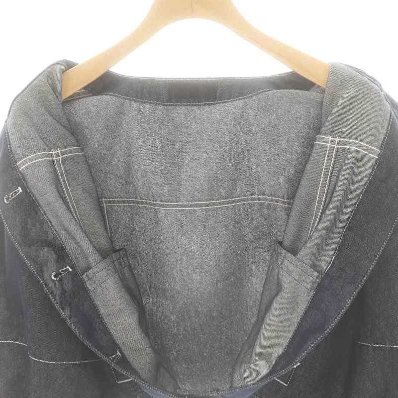 【新品】TO BE CHIC デニムジャケット セール】 リアクティブデニム ノーカラー ジャケット （ノー