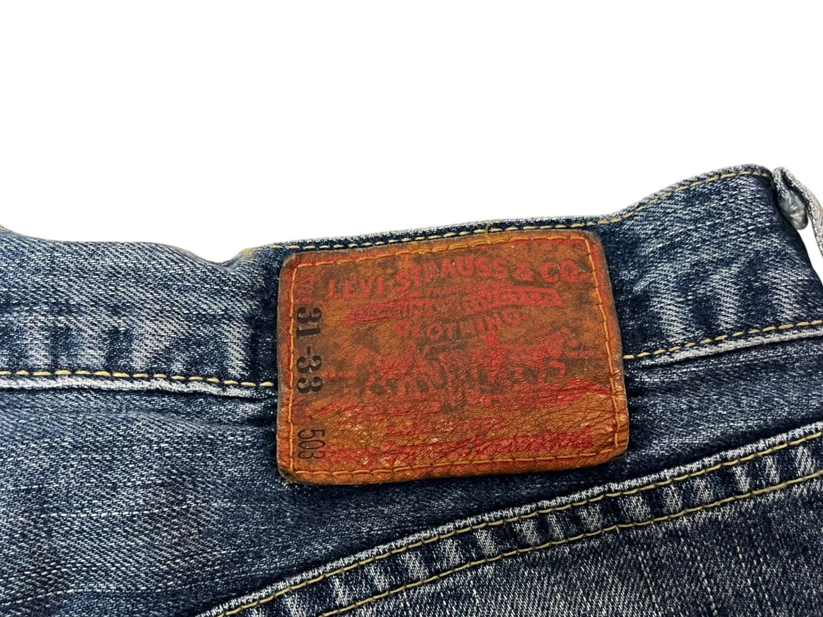 Levi's (リーバイス) 503 デニムパンツ ジッパーフライ レザーパッチ