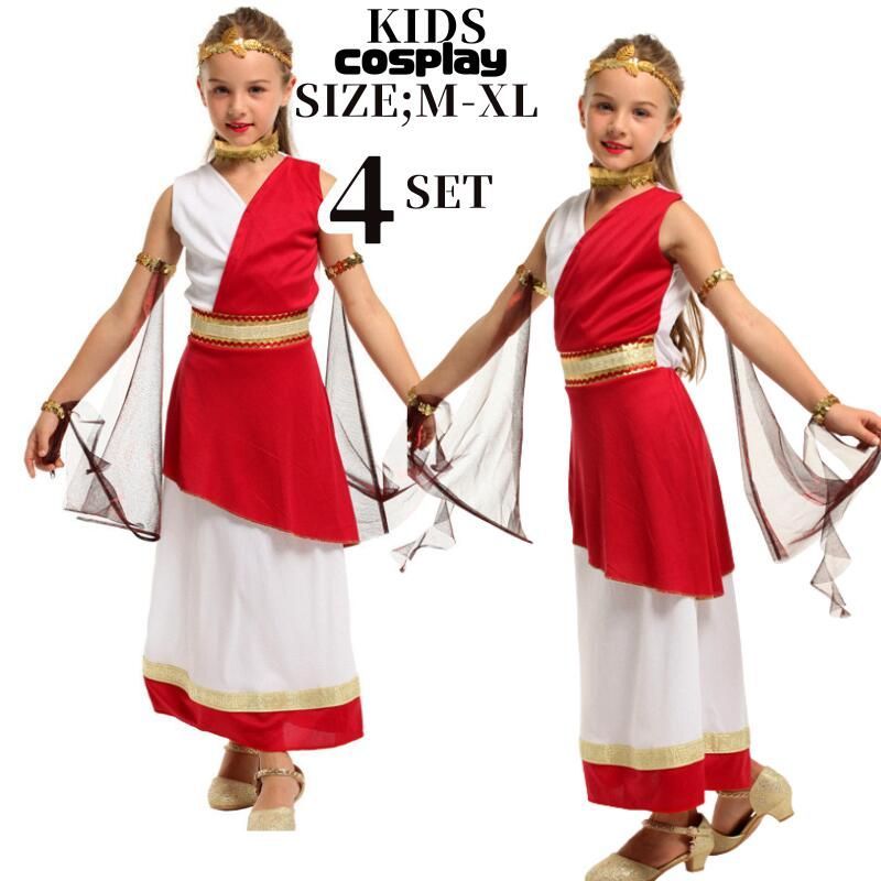 ハロウィン キッズ衣装 エジプト クレオパトラ コスチューム コスプレ キッズコスプレ コスプレ衣装 仮装 子供用 変装 お化け ファラオ イ