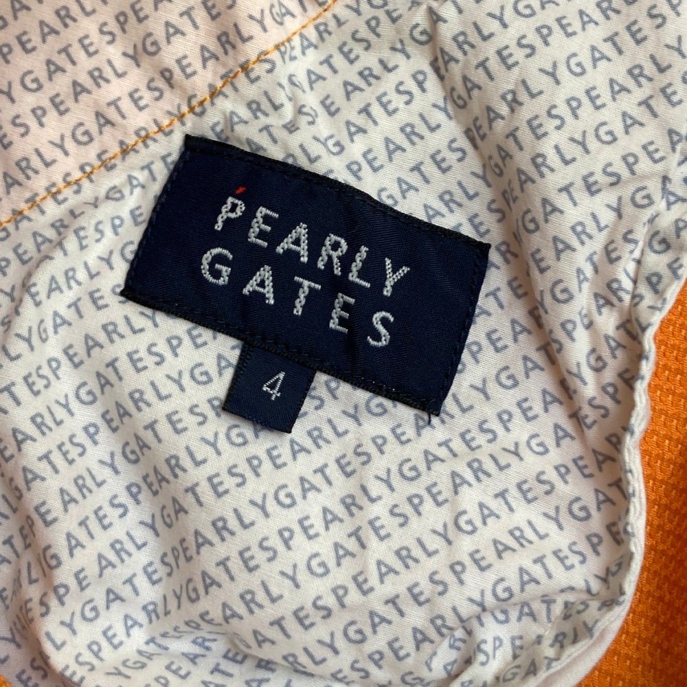サイズ：4 PEARLY GATES パーリーゲイツ  ストレッチパンツ  オレンジ系 [240101457623] ゴルフウェア メンズ ストスト サイズ：4 PEARLY GATES パーリーゲイツ ストレッチパンツ