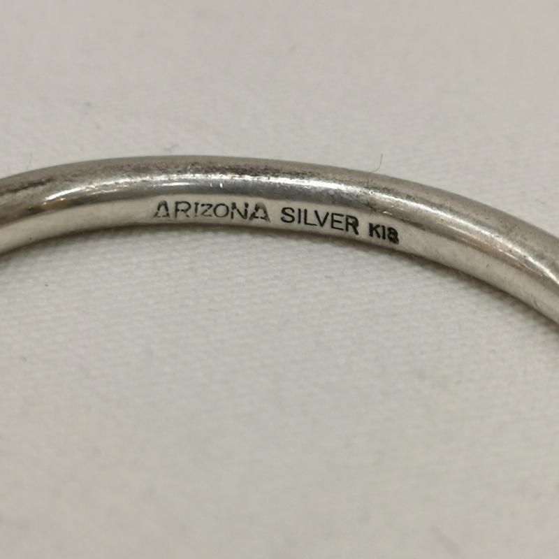 ARIZONA FREEDOM K18 SV925 太陽神 シルバーバングル ARIZONA FREEDOM 美品 アリゾナフリーダム 太陽神 唐草模様 K18