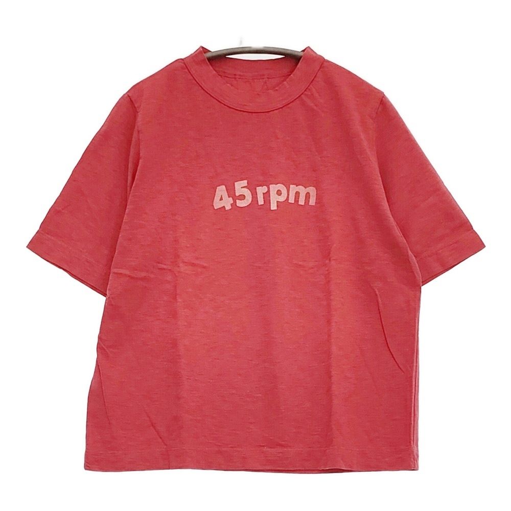 美品✨近年モデル✨フォーティーファイブアール Tシャツ ロゴプリント 45R（フォーティファイブアール）の「ブルフラワーロゴプリント