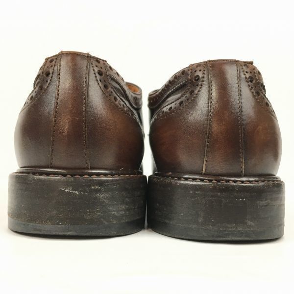 試着交換OK！SANTONI/サントーニ　イタリア製　ウイングチップ/ビジネスシューズ　ダークブラウン/茶/BROWN〉size7.5F/26.0程度//men's 菅NO.WZB-222 試着交換OK！SANTONI/サントーニ イタリア製 ウイングチップ/ビジネス