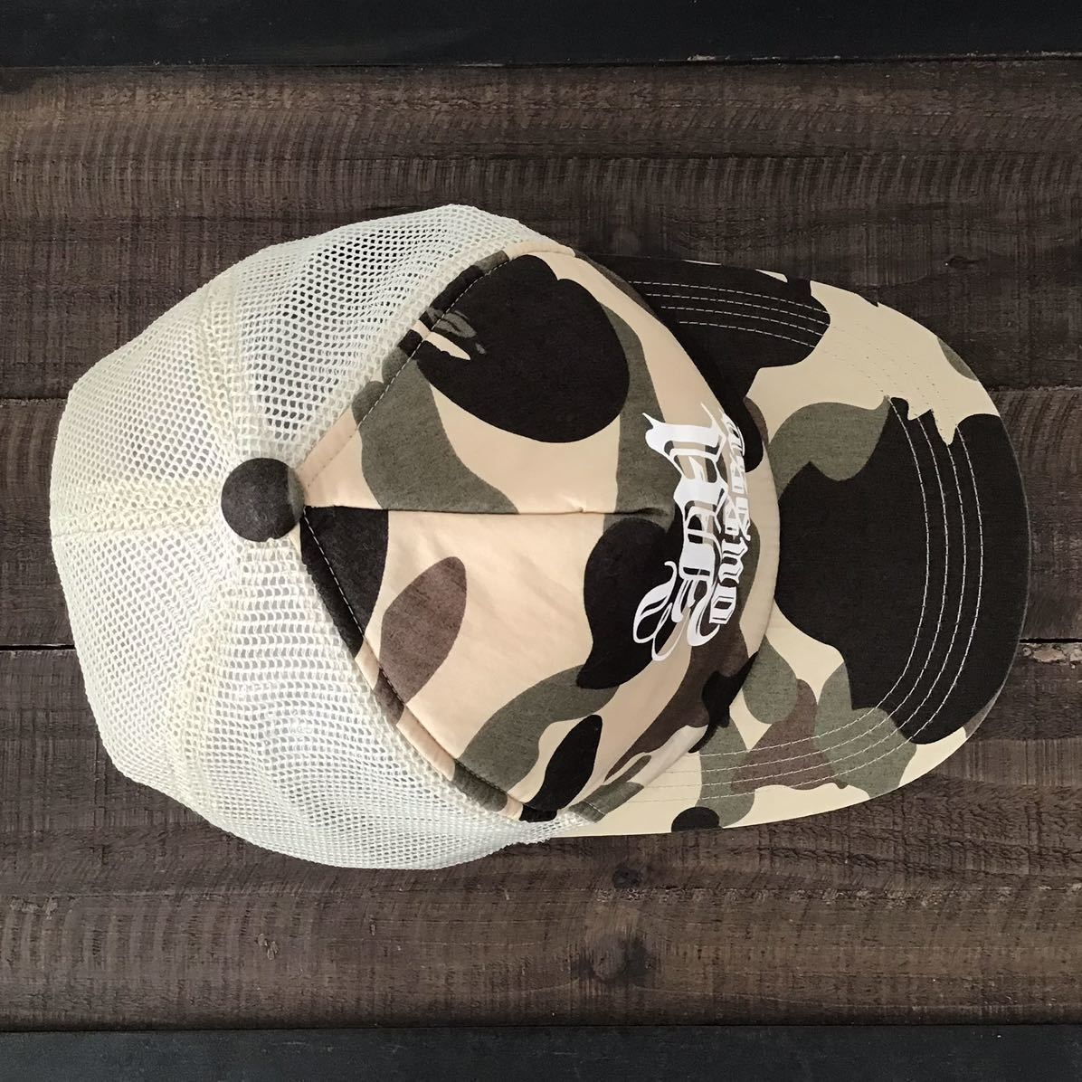 ☆激レア☆ Moussy × NIGO 1st camo yellow メッシュ キャップ a 