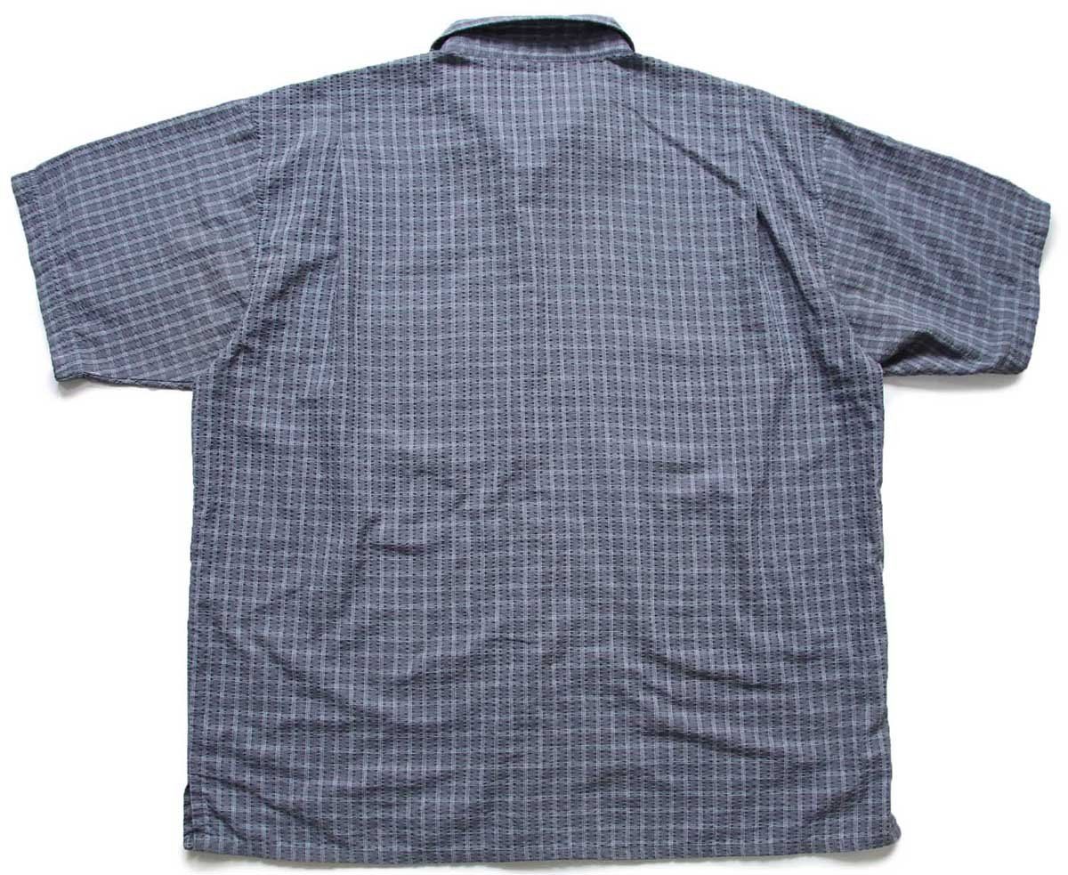 Patagonia 00s シアサッカー 半袖チェックシャツ コットンポリ XL 00s patagoniaパタゴニア チェック 半袖 シアサッカーシャツ L
