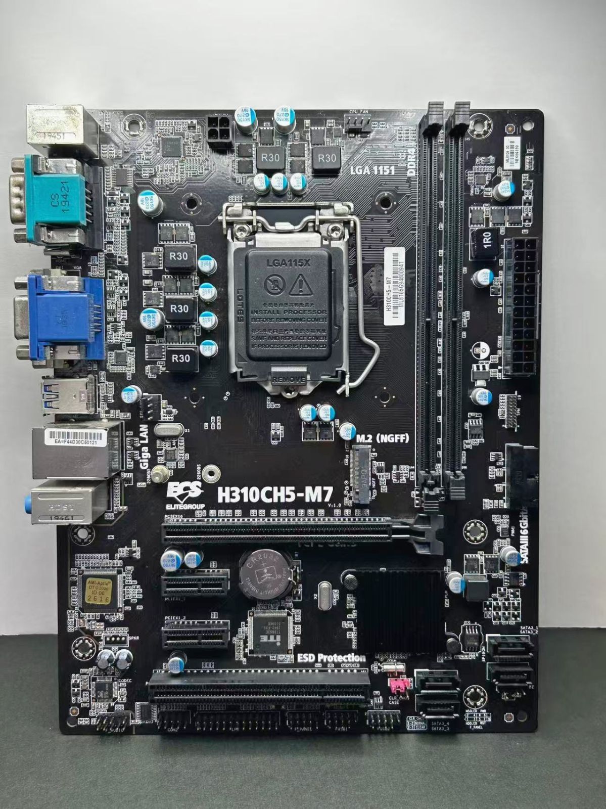 YM0072☆ECS H310CH5-M7 Micro-ATXマザーボード LGA1151 第8/9代