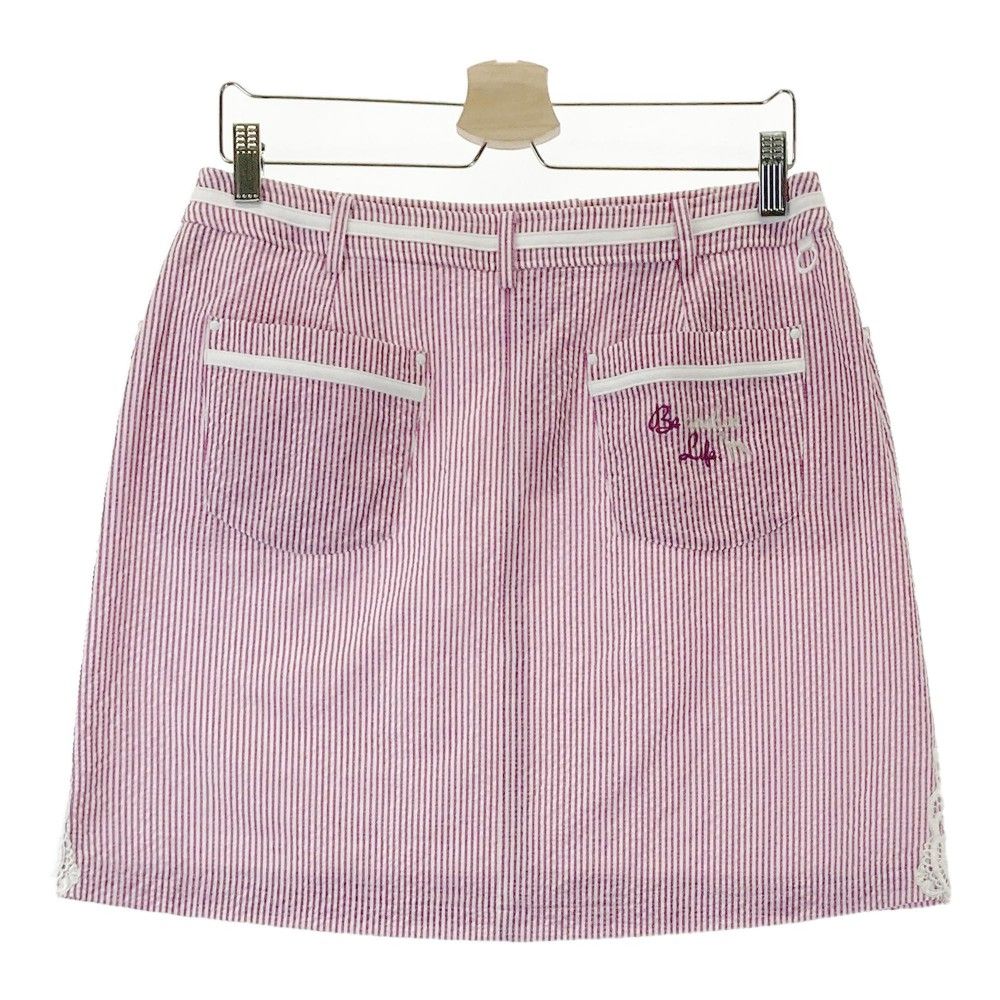 サイズ：42 ADABAT アダバット インナー付スカート シアサッカー