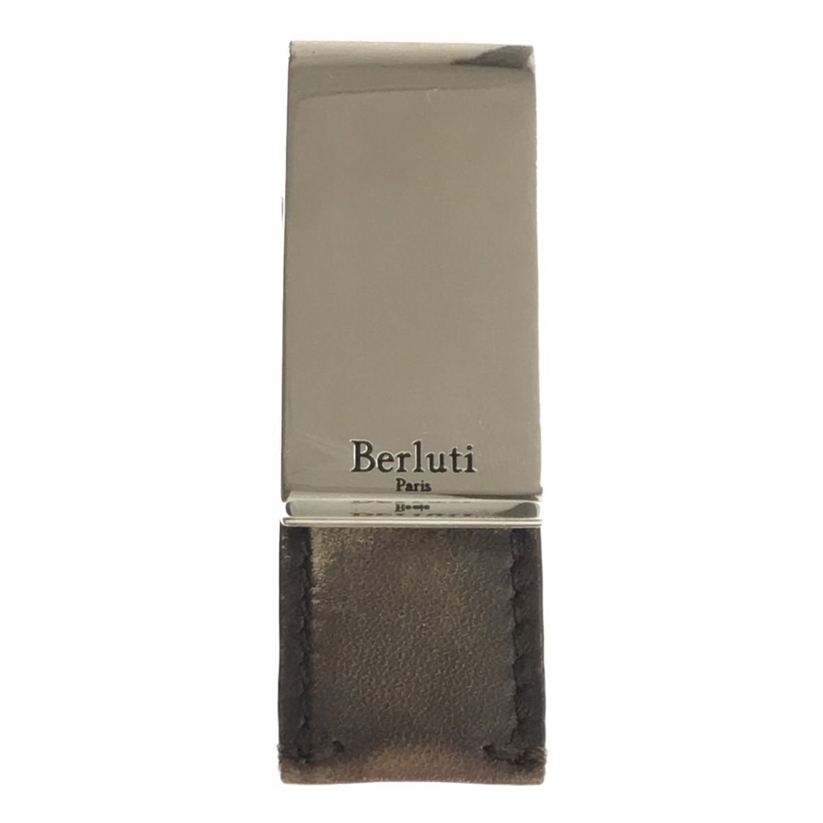 Berluti マネークリップ シルバー/ブラウン ベルルッティ マネークリップ シルバー - メルカリ